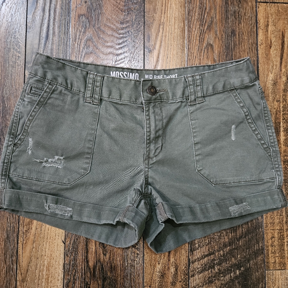 Mossimo Supply Co. Army‎ Green Shorts. Size 0.